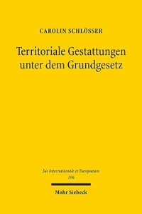 bokomslag Territoriale Gestattungen unter dem Grundgesetz