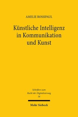 bokomslag Knstliche Intelligenz in Kommunikation und Kunst