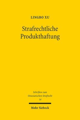 bokomslag Strafrechtliche Produkthaftung