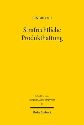 bokomslag Strafrechtliche Produkthaftung