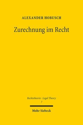 bokomslag Zurechnung im Recht