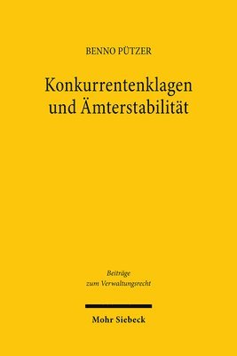 Konkurrentenklagen und mterstabilitt 1