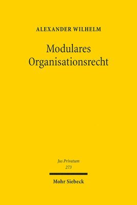 bokomslag Modulares Organisationsrecht