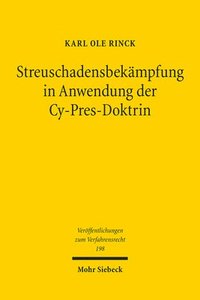 bokomslag Streuschadensbekämpfung in Anwendung der Cy-Pres-Doktrin