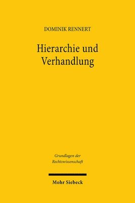 bokomslag Hierarchie und Verhandlung