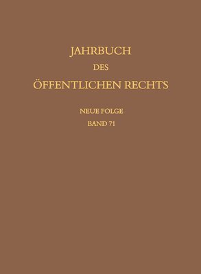 Oliver Lepsius, Angelika Nußberger, Christoph Schönberger, Christian Waldhoff, Christian Walter - Jahrbuch des öffentlichen Rechts der Gegenwart. Neue Folge, Inbunden