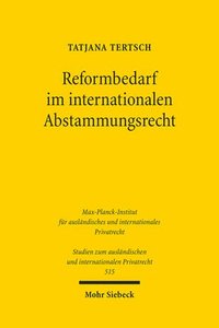 bokomslag Reformbedarf im internationalen Abstammungsrecht