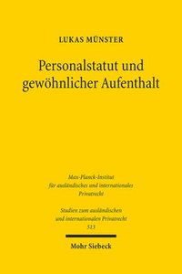 bokomslag Personalstatut und gewöhnlicher Aufenthalt