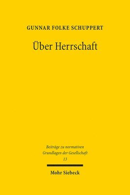 bokomslag Über Herrschaft