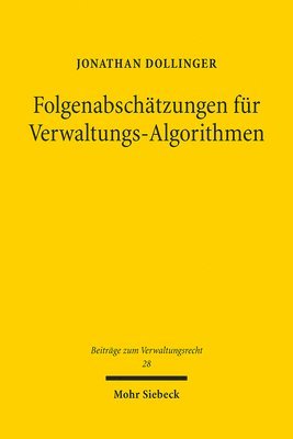 bokomslag Folgenabschätzungen für Verwaltungs-Algorithmen