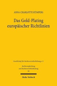bokomslag Das Gold-Plating europischer Richtlinien