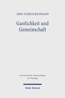 bokomslag Gastlichkeit und Gemeinschaft