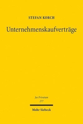 Stefan Korch - Unternehmenskaufverträge, Inbunden