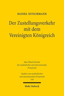 bokomslag Der Zustellungsverkehr mit dem Vereinigten Königreich