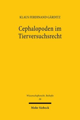 bokomslag Cephalopoden im Tierversuchsrecht