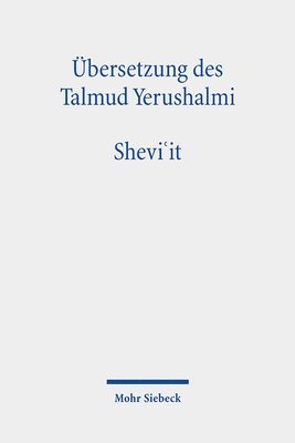 bokomslag Übersetzung des Talmud Yerushalmi