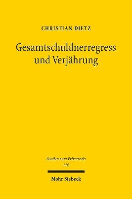 bokomslag Gesamtschuldnerregress und Verjhrung