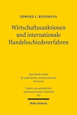 bokomslag Wirtschaftssanktionen und internationale Handelsschiedsverfahren