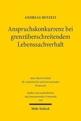 Anspruchskonkurrenz bei grenzberschreitendem Lebenssachverhalt 1