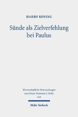 bokomslag Snde als Zielverfehlung bei Paulus