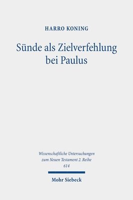 bokomslag Sünde als Zielverfehlung bei Paulus