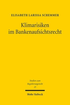 bokomslag Klimarisiken im Bankenaufsichtsrecht