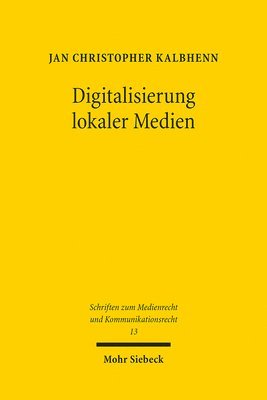 bokomslag Digitalisierung lokaler Medien