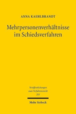 bokomslag Mehrpersonenverhltnisse im Schiedsverfahren