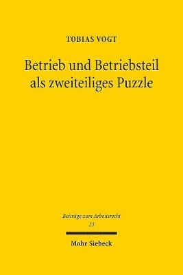 bokomslag Betrieb und Betriebsteil als zweiteiliges Puzzle