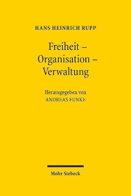 bokomslag Freiheit - Organisation - Verwaltung