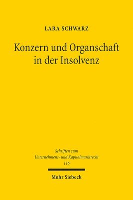 bokomslag Konzern und Organschaft in der Insolvenz