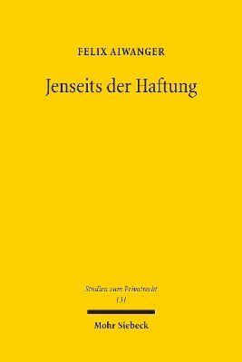 bokomslag Jenseits der Haftung