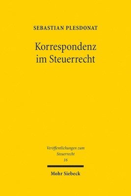 bokomslag Korrespondenz im Steuerrecht