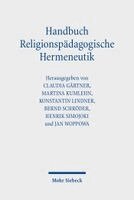 Claudia Gärtner, Martina Kumlehn, Konstantin Lindner, Bernd Schröder, Henrik Simojoki, Jan Woppowa - Handbuch Religionspädagogische Hermeneutik, Häftad