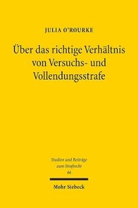 bokomslag ber das richtige Verhltnis von Versuchs- und Vollendungsstrafe