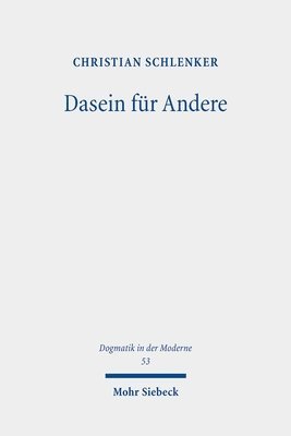 bokomslag Dasein für Andere