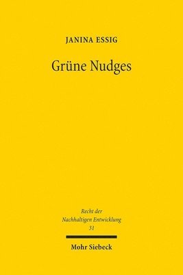 Janina Essig - Grüne Nudges, Häftad