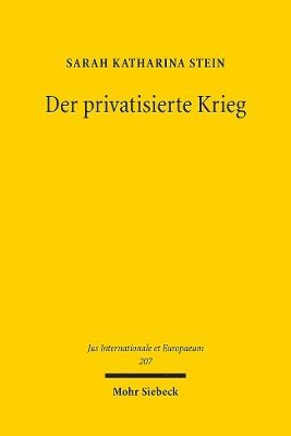 bokomslag Der privatisierte Krieg