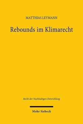 Matthias Leymann - Rebounds im Klimarecht, Häftad