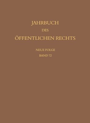 bokomslag Jahrbuch des öffentlichen Rechts der Gegenwart. Neue Folge