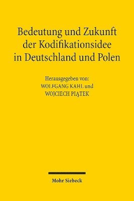 Wolfgang Kahl, Wojciech Piątek, Wojciech Piatek, Wojciech Pi?tek, Wojciech Pi¿tek - Bedeutung und Zukunft der Kodifikationsidee in Deutschland und Polen, Häftad