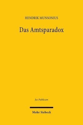 bokomslag Das Amtsparadox