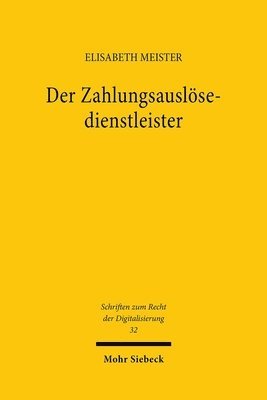 bokomslag Der Zahlungsauslösedienstleister