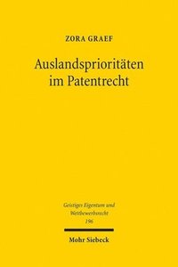 bokomslag Auslandsprioritäten im Patentrecht