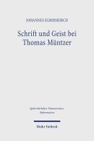 bokomslag Schrift und Geist bei Thomas Mntzer