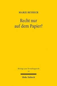 bokomslag Recht nur auf dem Papier?