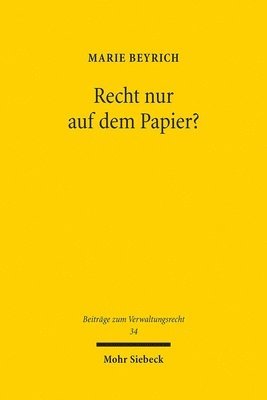bokomslag Recht nur auf dem Papier?