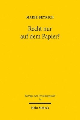 bokomslag Recht nur auf dem Papier?