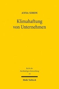 bokomslag Klimahaftung von Unternehmen