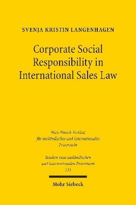 bokomslag Corporate Social Responsibility in International Sales Law